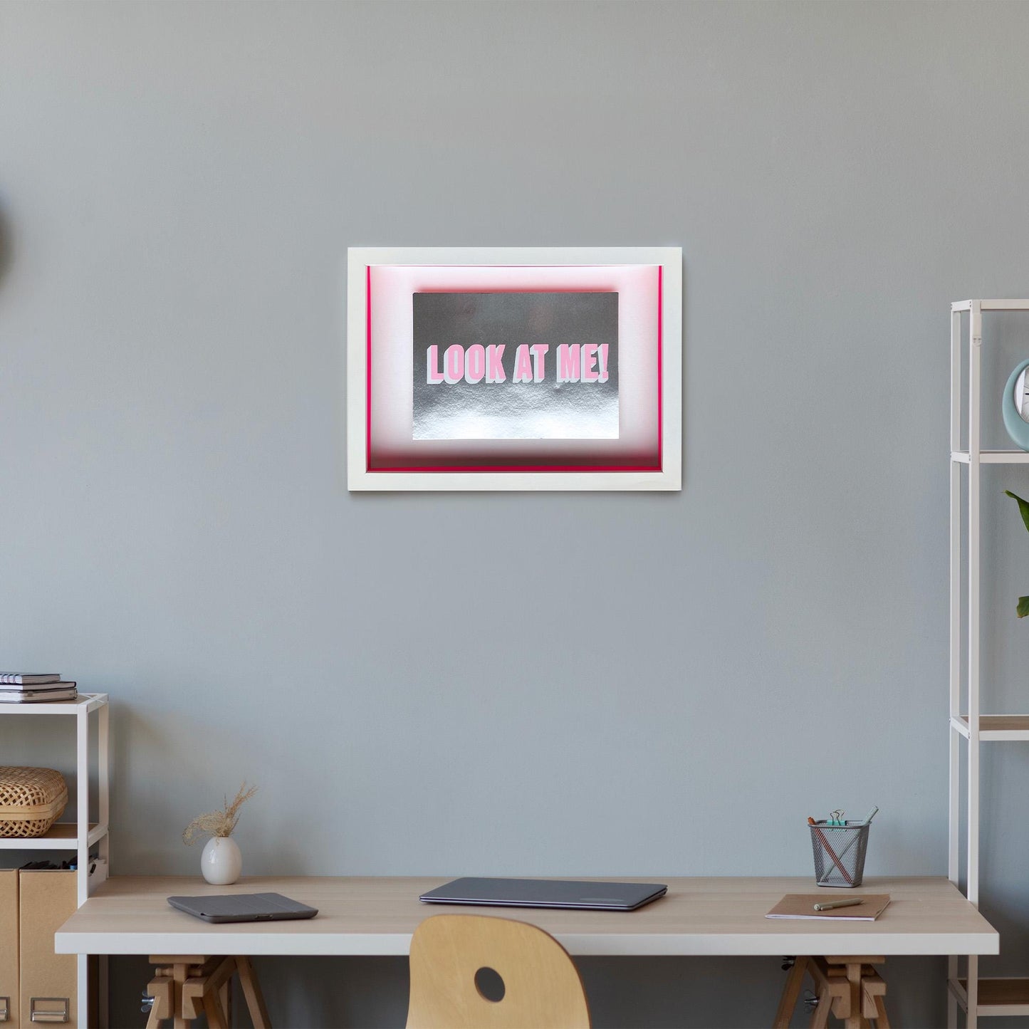 LOOK AT ME – Limited Edition Framed Screenprint on Mirri Board