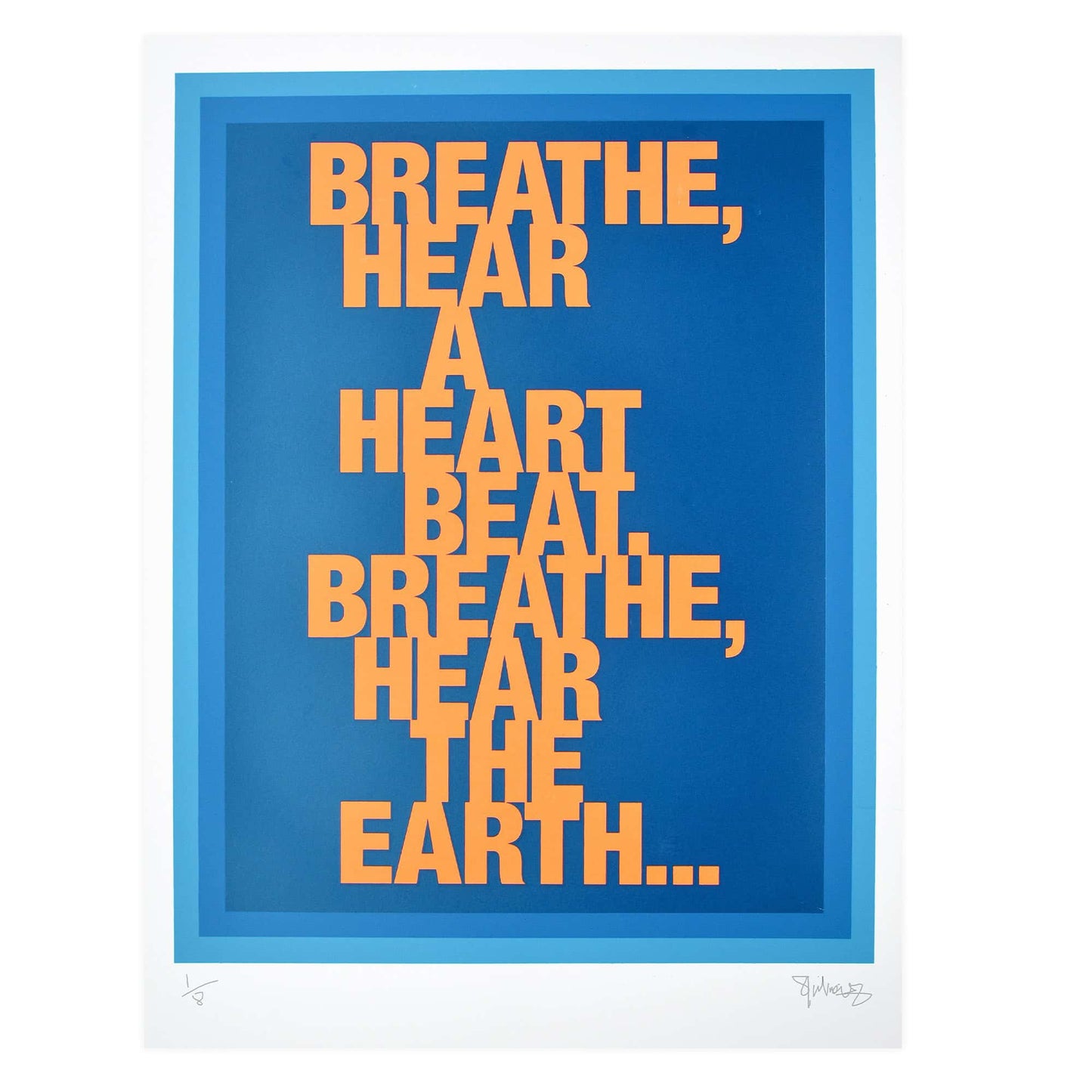 BREATHE – FLUORO A2 Screenprint - UNFRAMED image