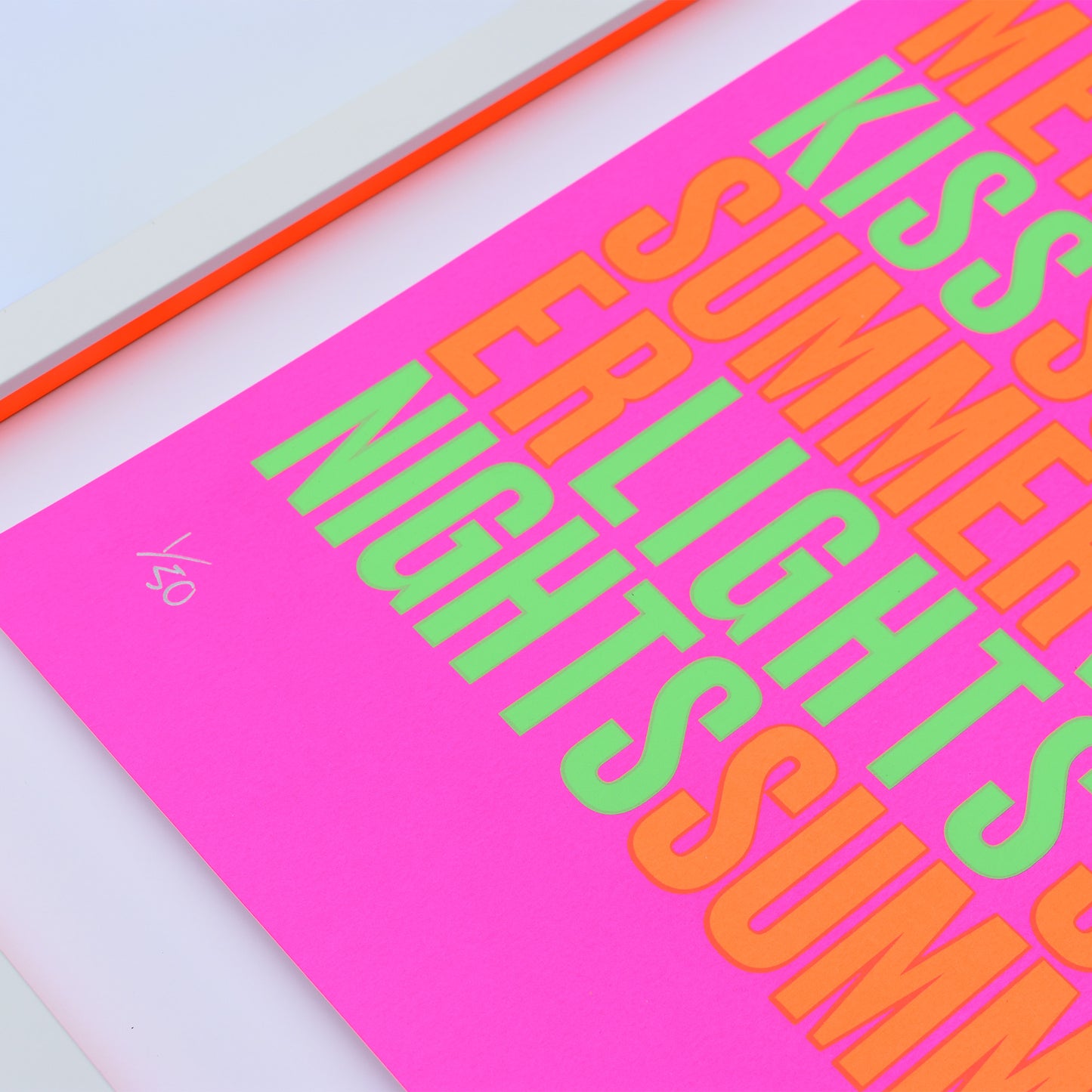 SUMMERTIME – Fluoro A2 Limited Edition Screenprint