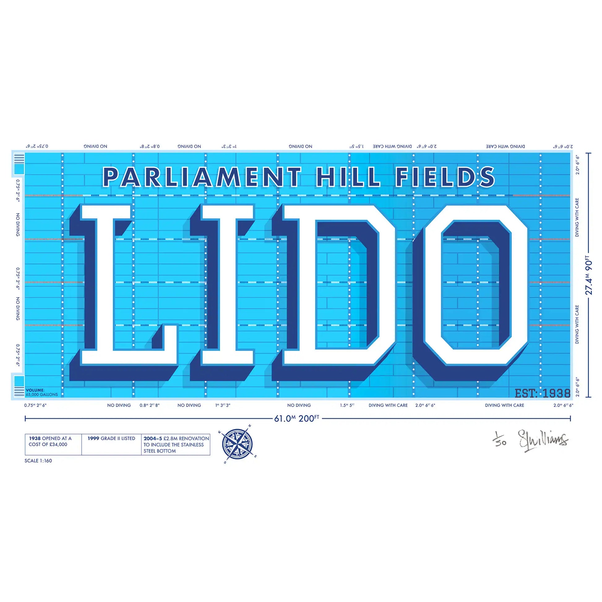 LIDO – A3 Giclée - UNFRAMED image