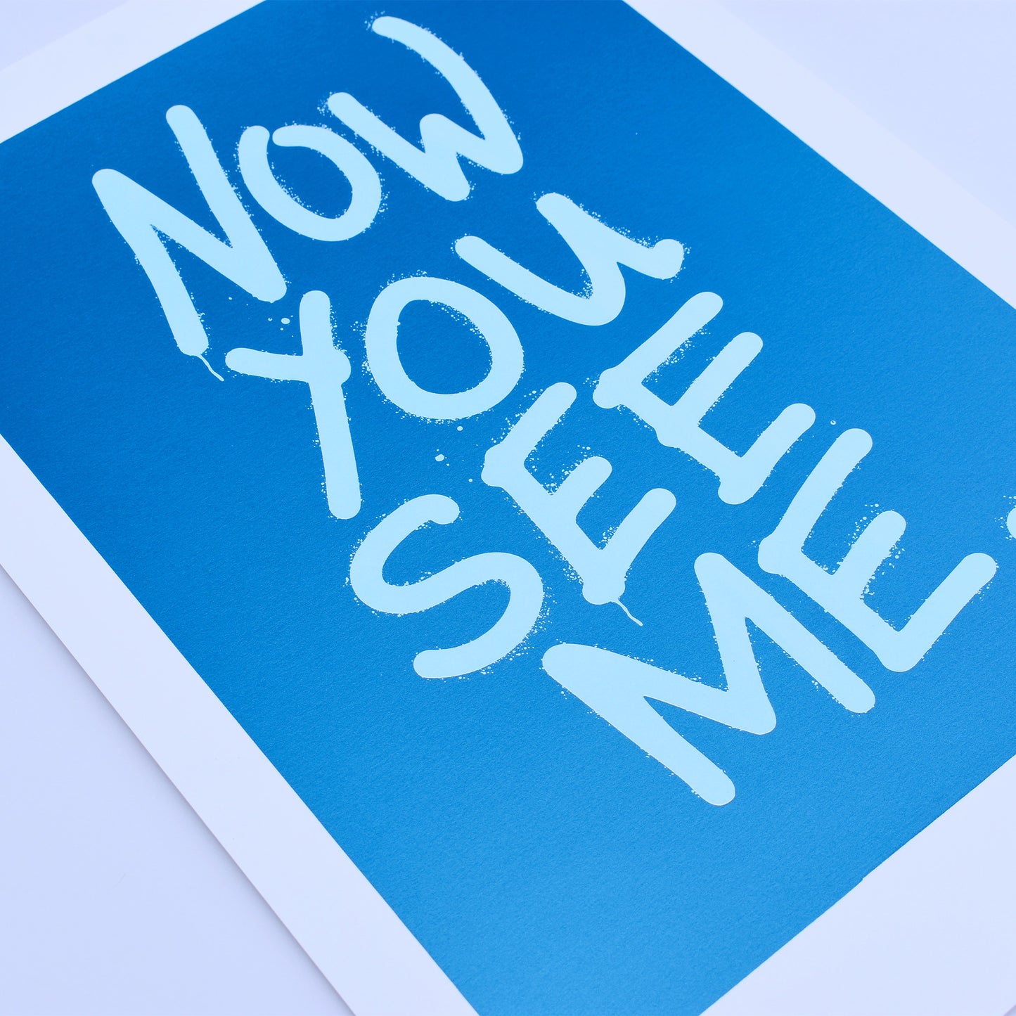 NOW YOU SEE ME – Neon A3 Screenprint image 8