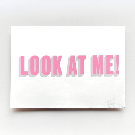 LOOK AT ME – Limited Edition Framed Screenprint on Mirri Board