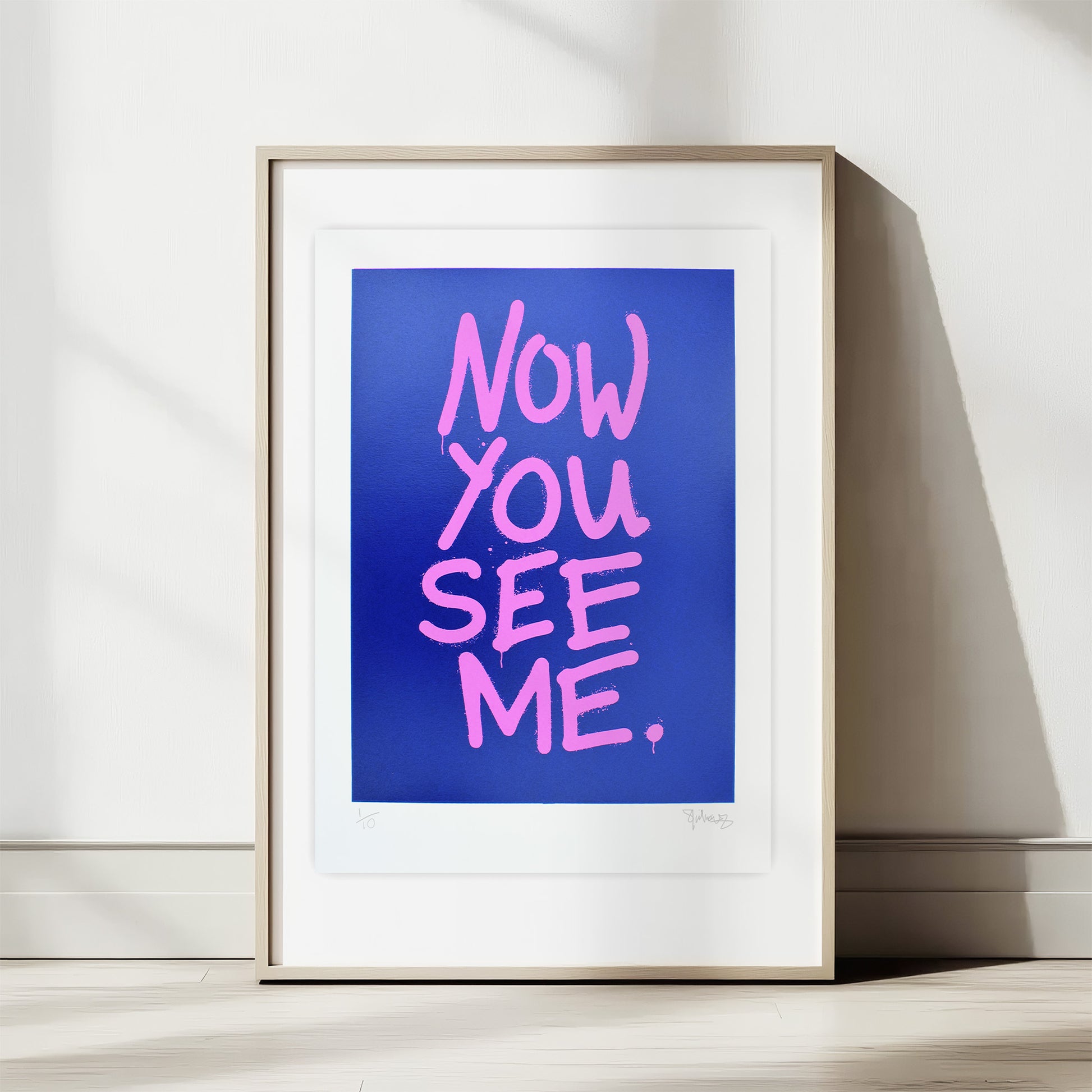 NOW YOU SEE ME – Fluoro A3 Screenprint image 5