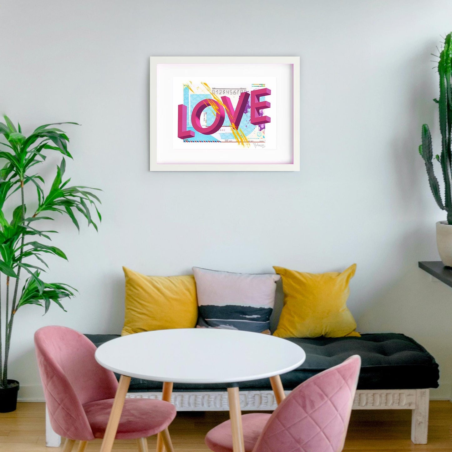 Love – Mixed Media Collage Giclée Print.