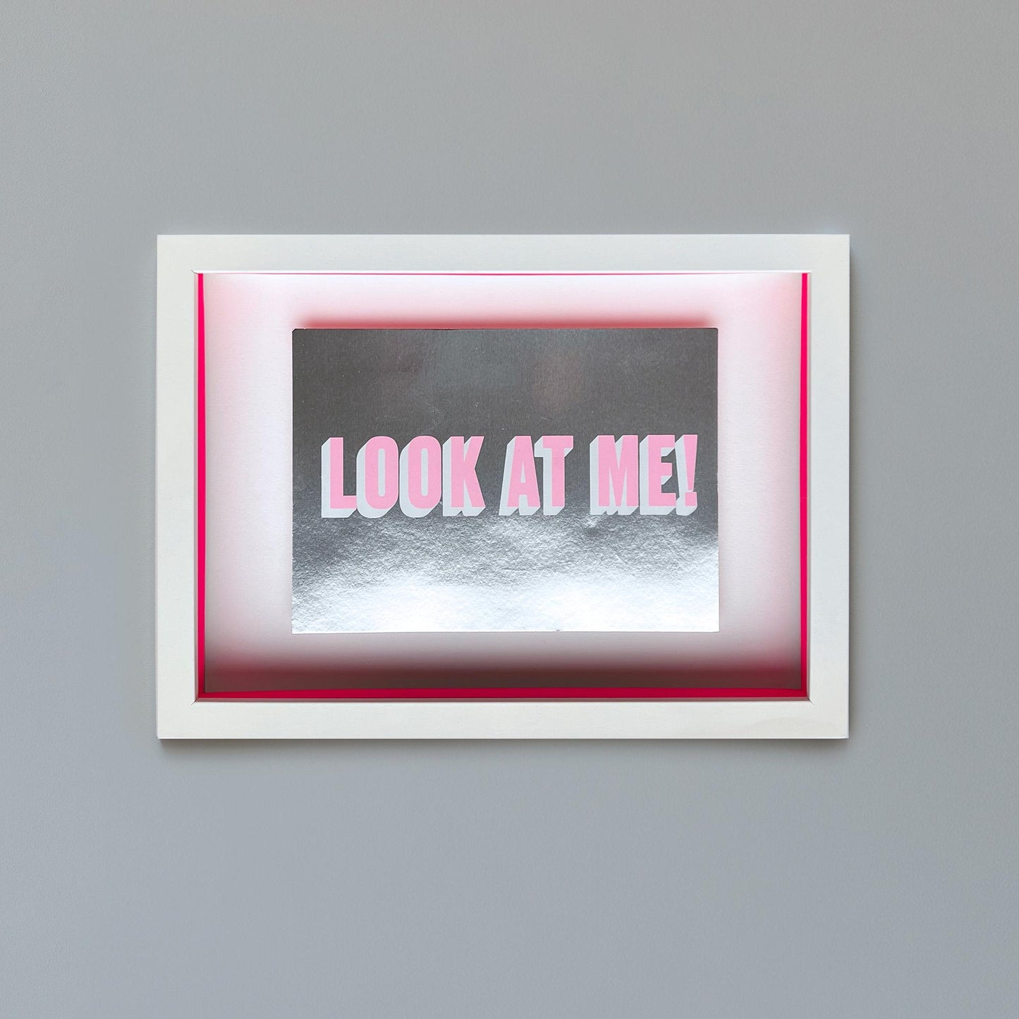 LOOK AT ME – Limited Edition Framed Screenprint on Mirri Board