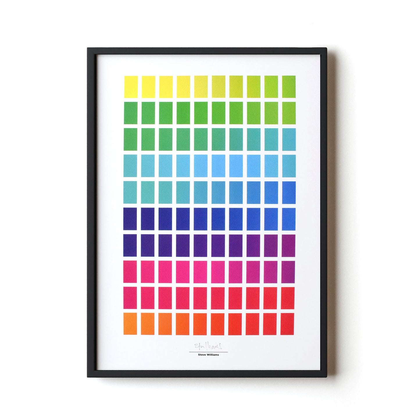 100 COLOURS A3 - UNFRAMED image