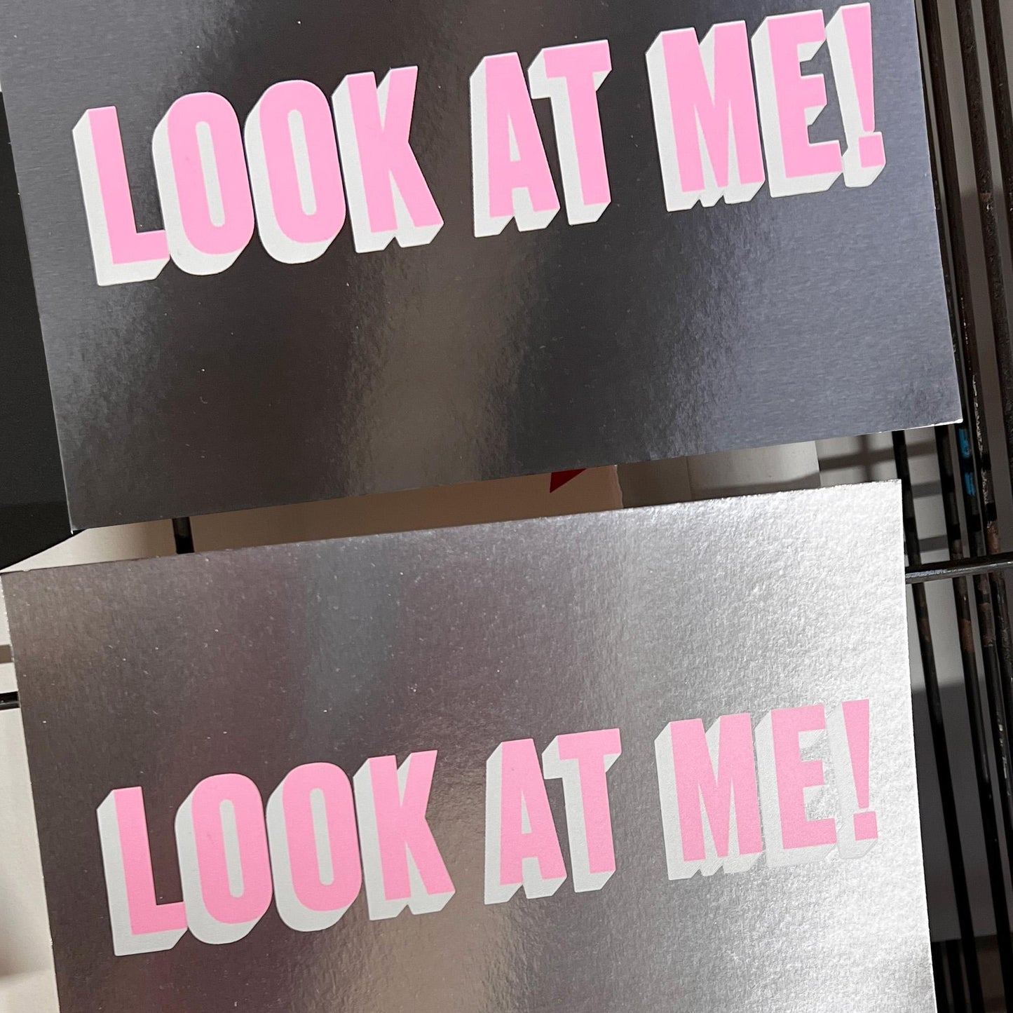LOOK AT ME – Limited Edition Framed Screenprint on Mirri Board
