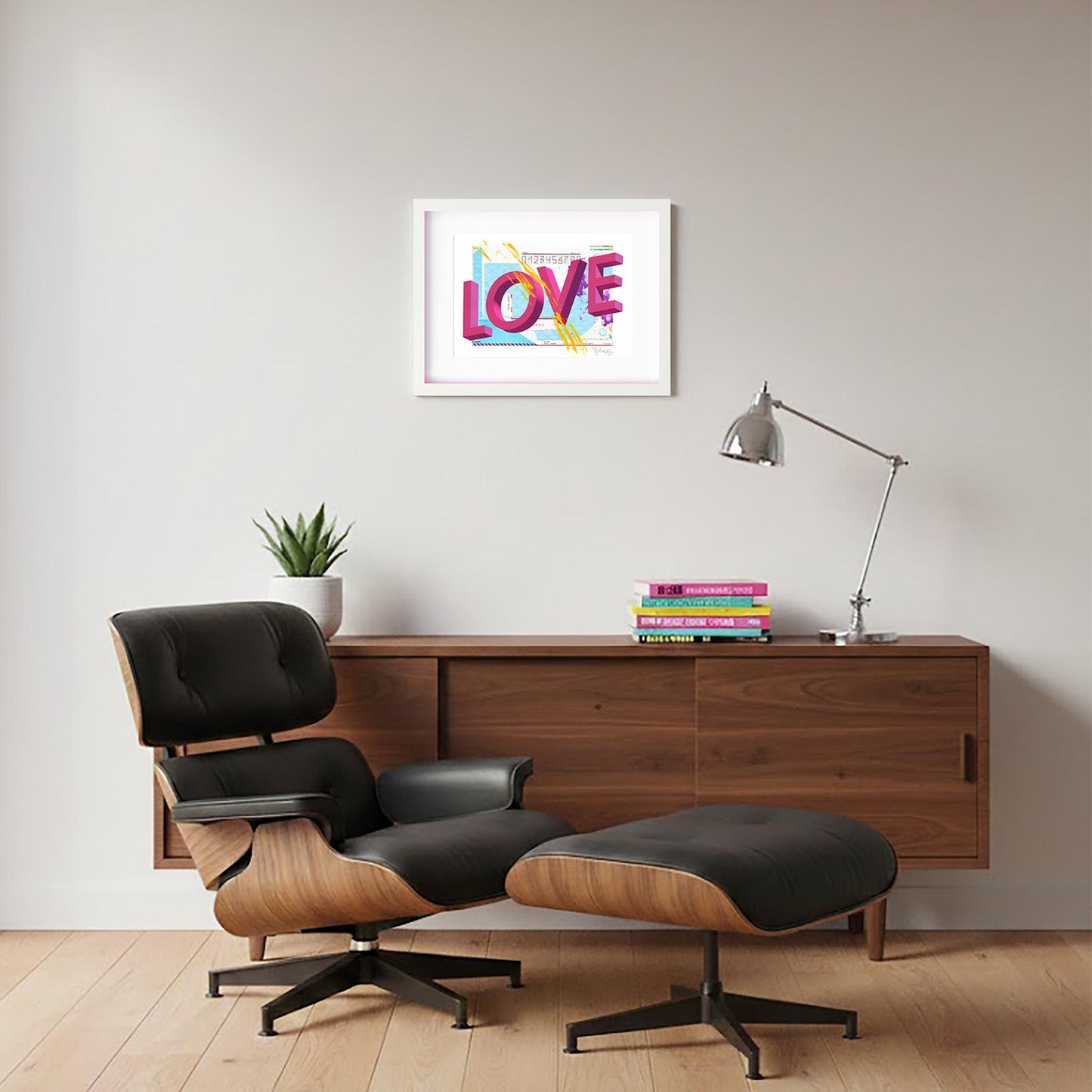 Love – Mixed Media Collage Giclée Print.