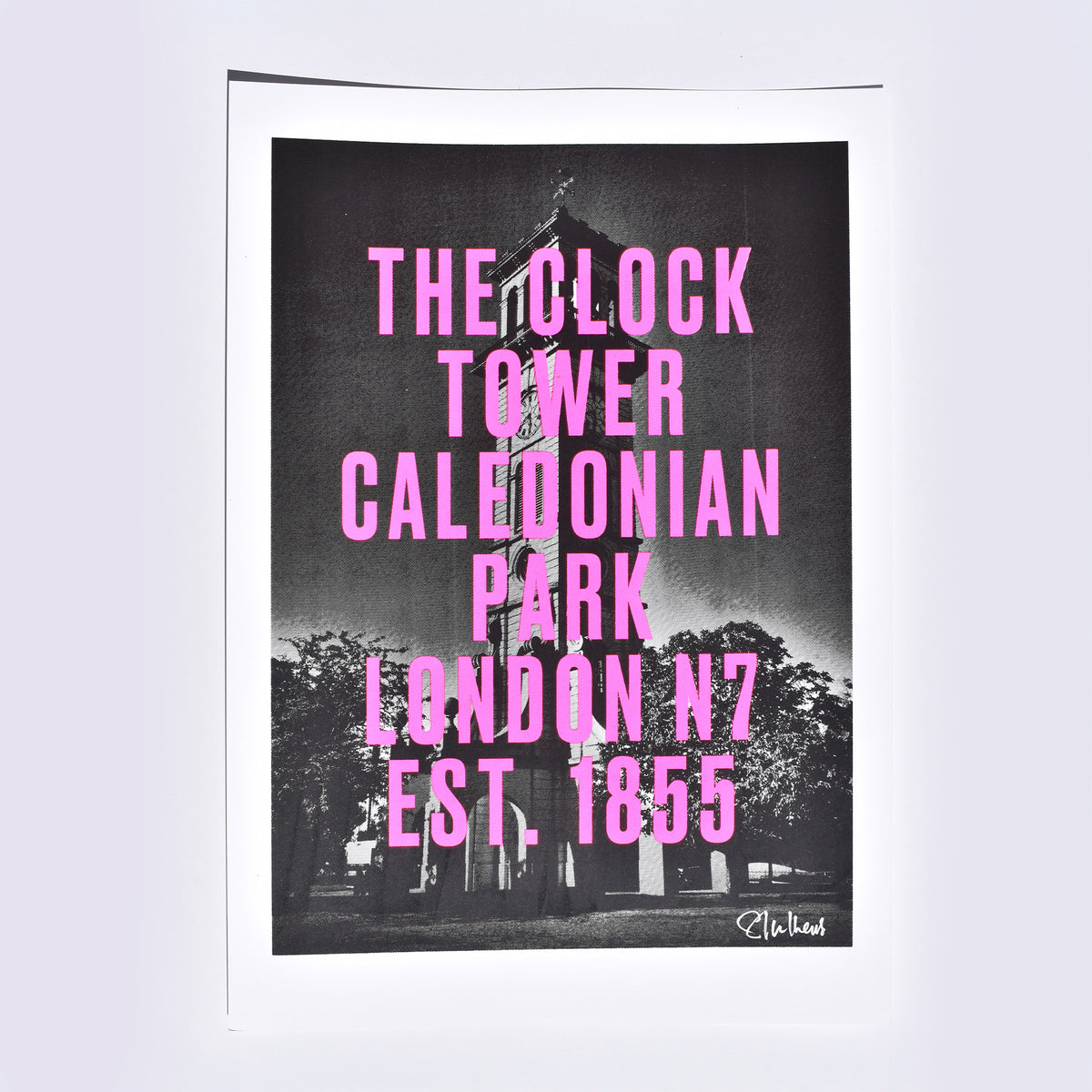 Clock Tower Screenprint