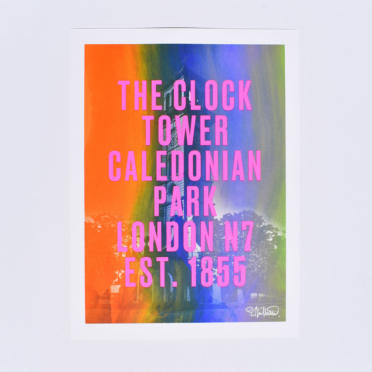 Clock Tower Screenprint