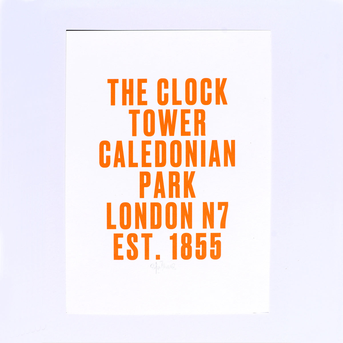 Clock Tower Screenprint