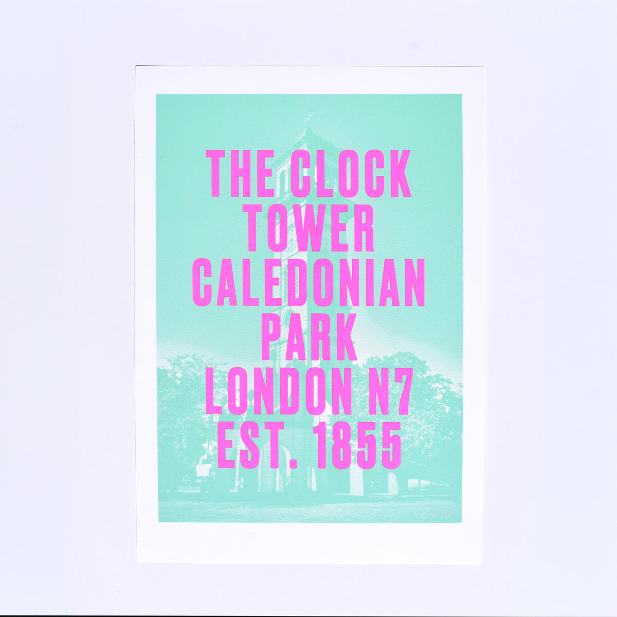 Clock Tower Screenprint