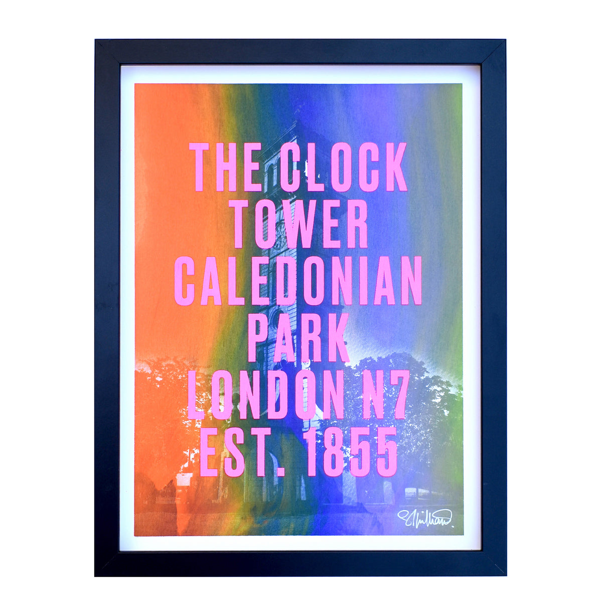 Clock Tower Screenprint