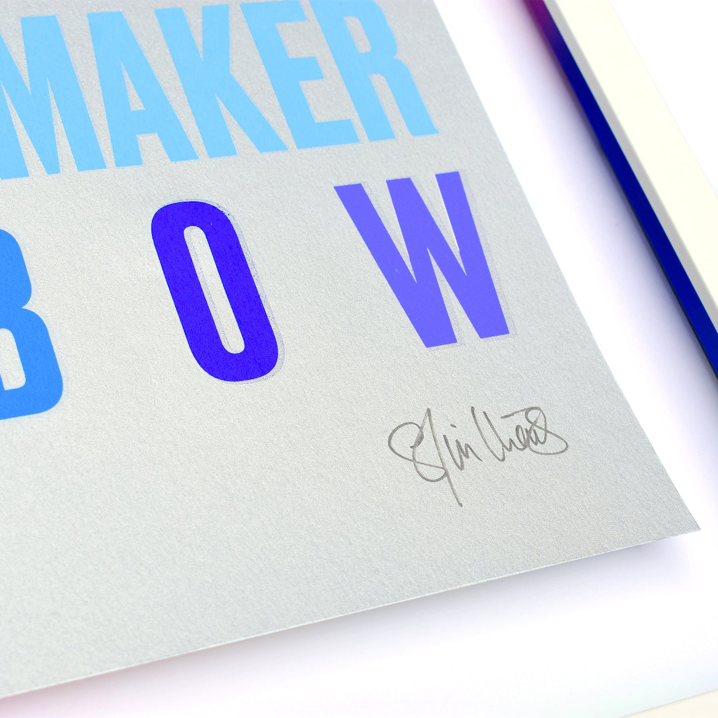 RAINBOW – Metallic Silver Multi-colour A2 Limited Edition Screenprint