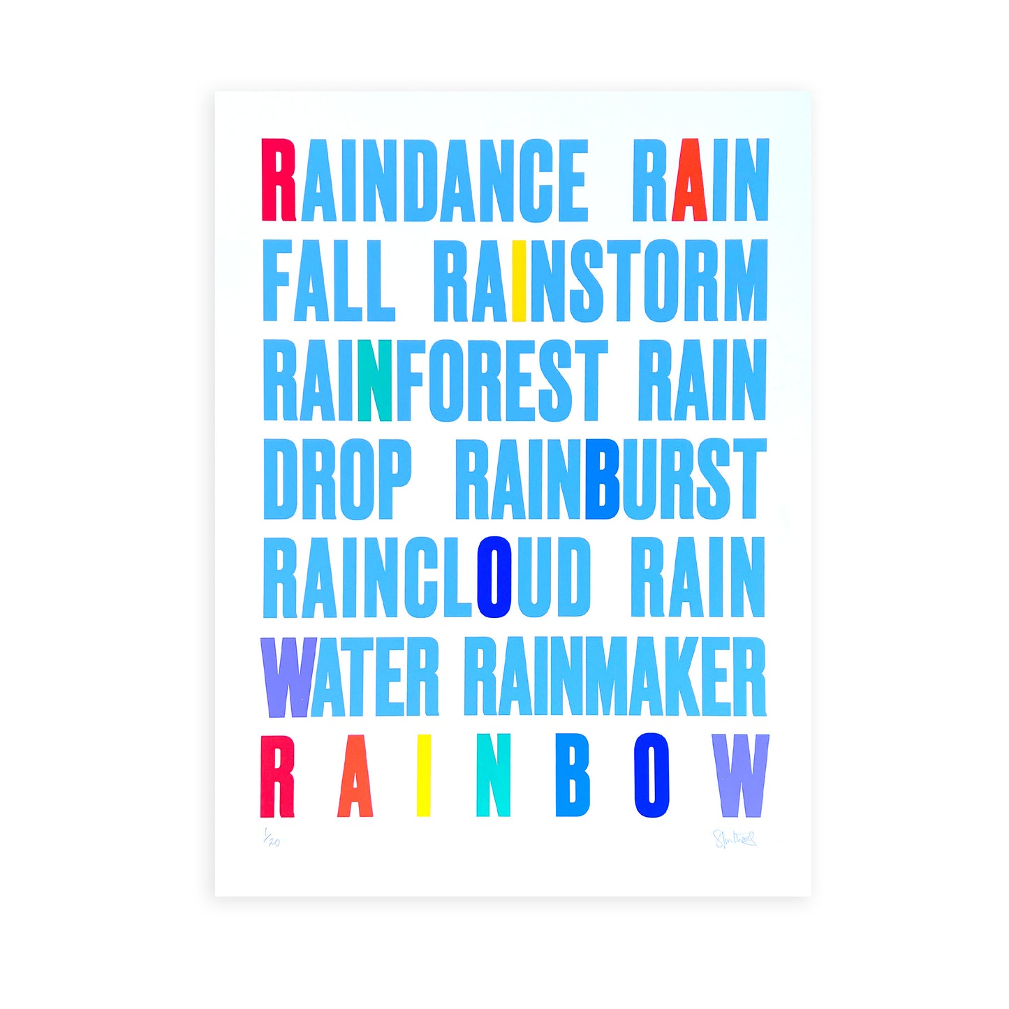 RAINBOW – Multi-colour A2 Limited Edition Screenprint