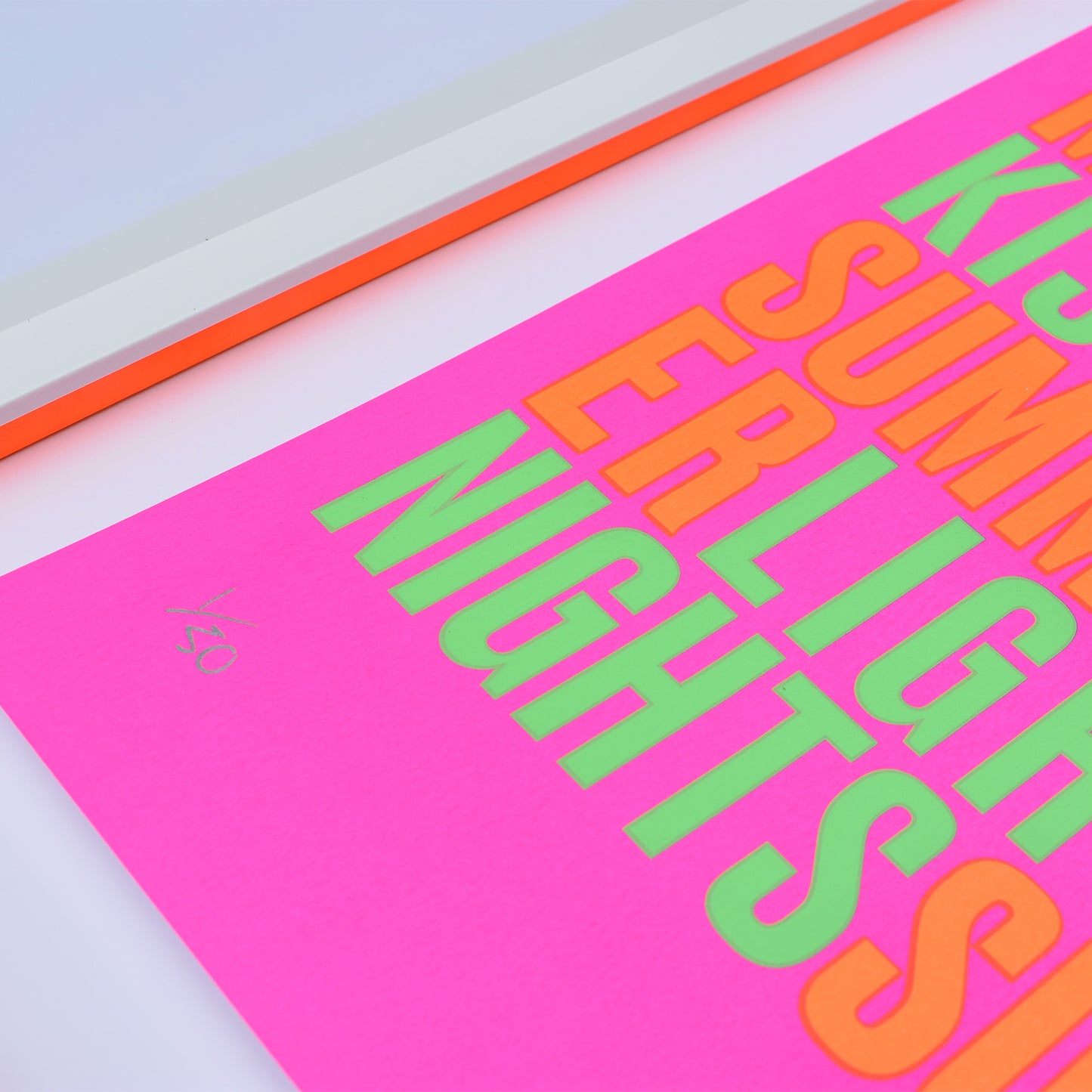 SUMMERTIME – Fluoro A2 Limited Edition Screenprint