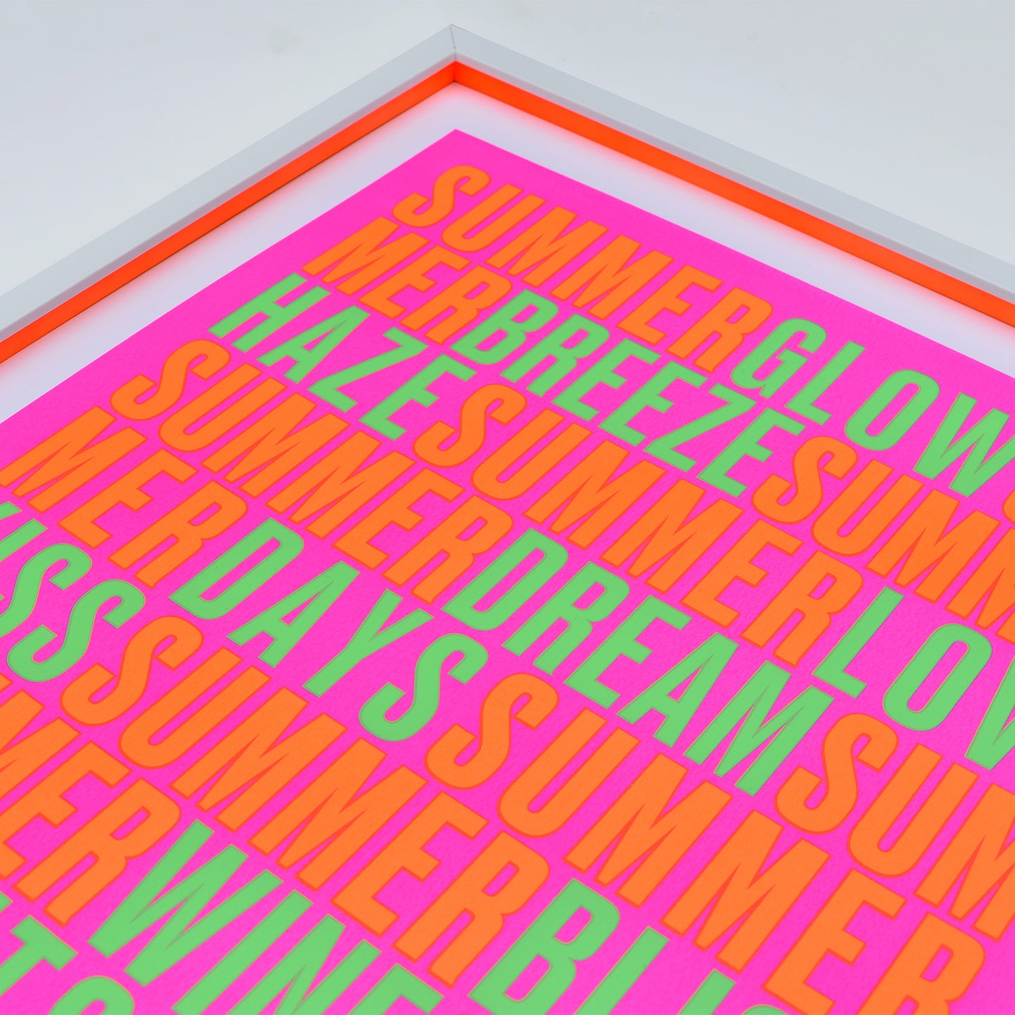 SUMMERTIME – Fluoro A2 Limited Edition Screenprint