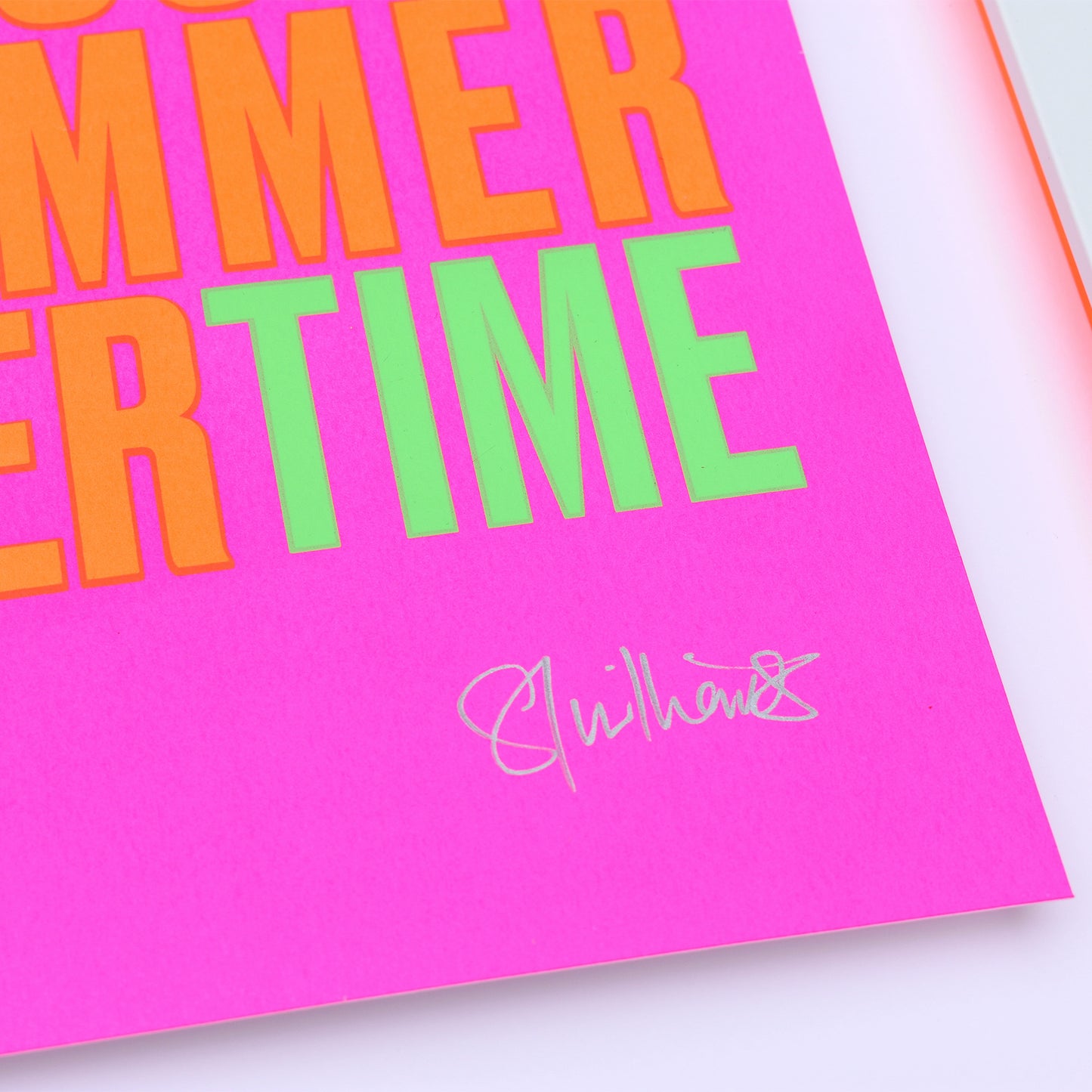 SUMMERTIME – Fluoro A2 Limited Edition Screenprint