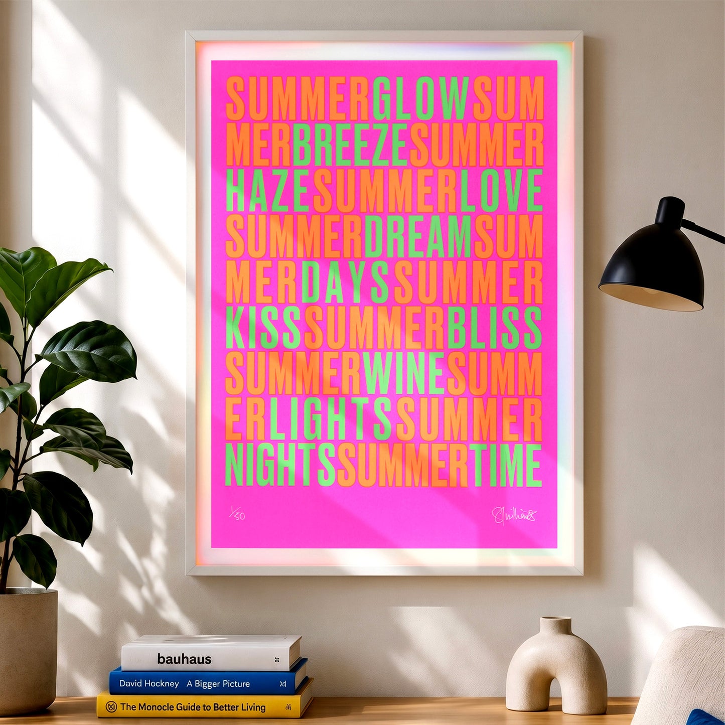SUMMERTIME – Fluoro A2 Limited Edition Screenprint