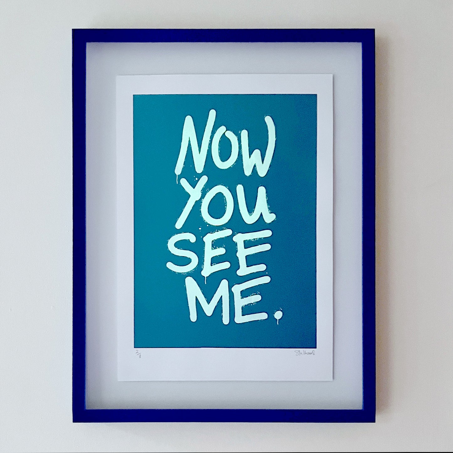 NOW YOU SEE ME – Neon A3 Screenprint image 1