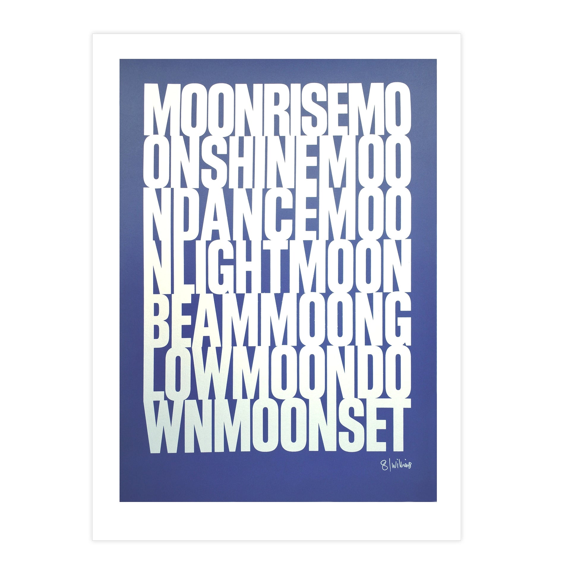 MOONLIGHT A2 Screenprint - UNFRAMED image