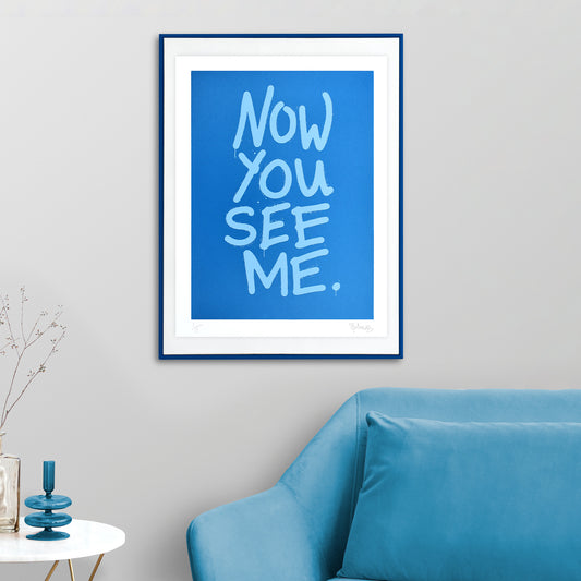 NOW YOU SEE ME – Neon A3 Screenprint image 0