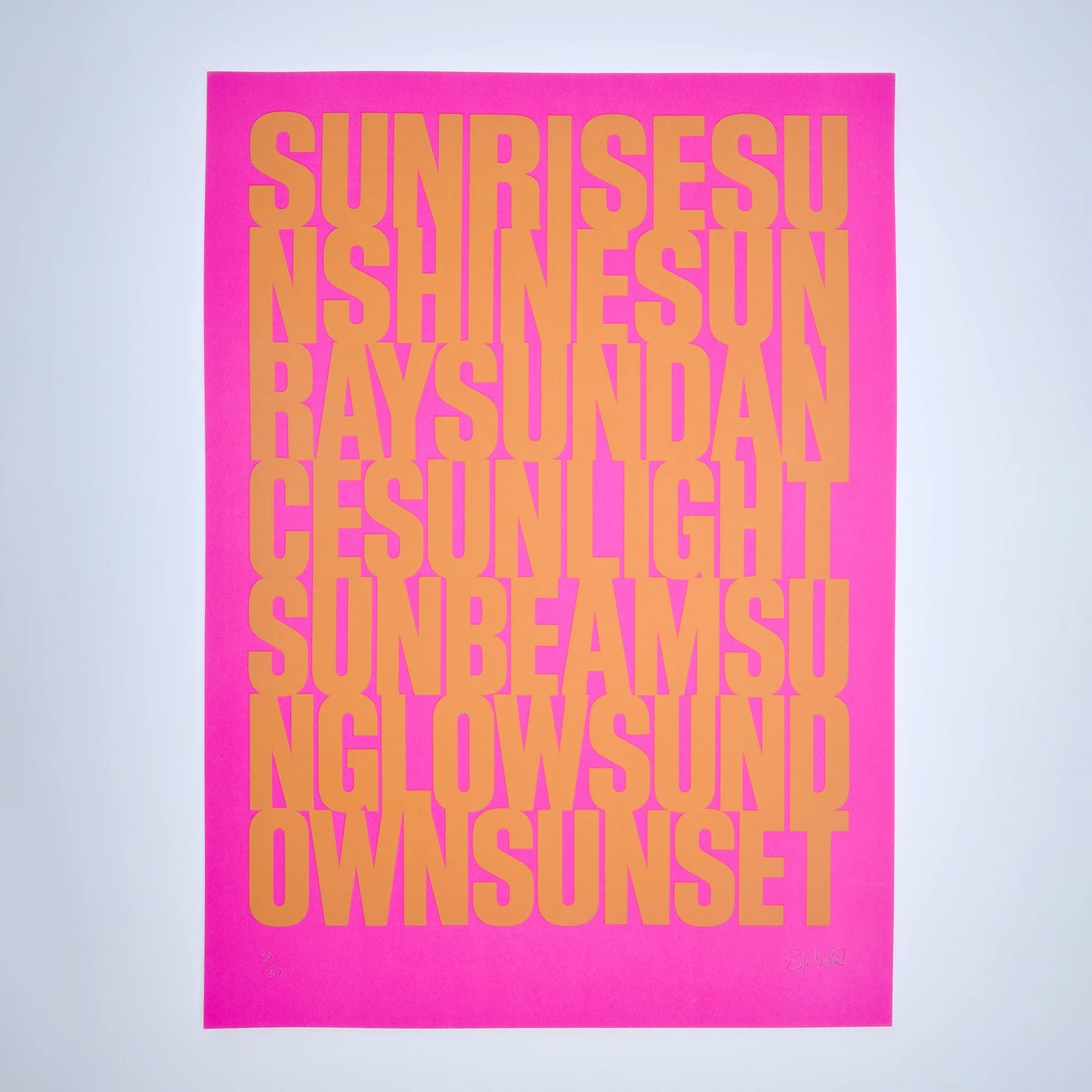 SUNSHINE A2 Screenprint - UNFRAMED image