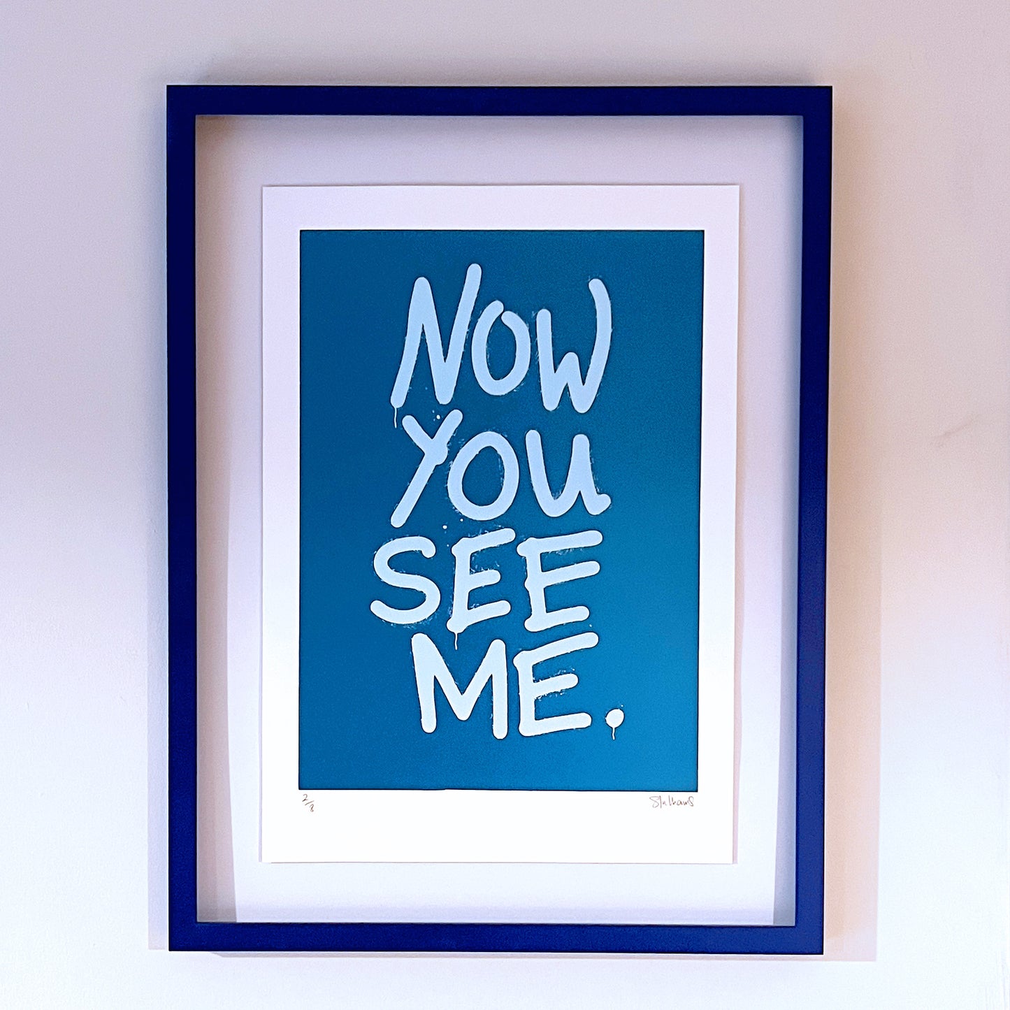 NOW YOU SEE ME – Neon A3 Screenprint image 3