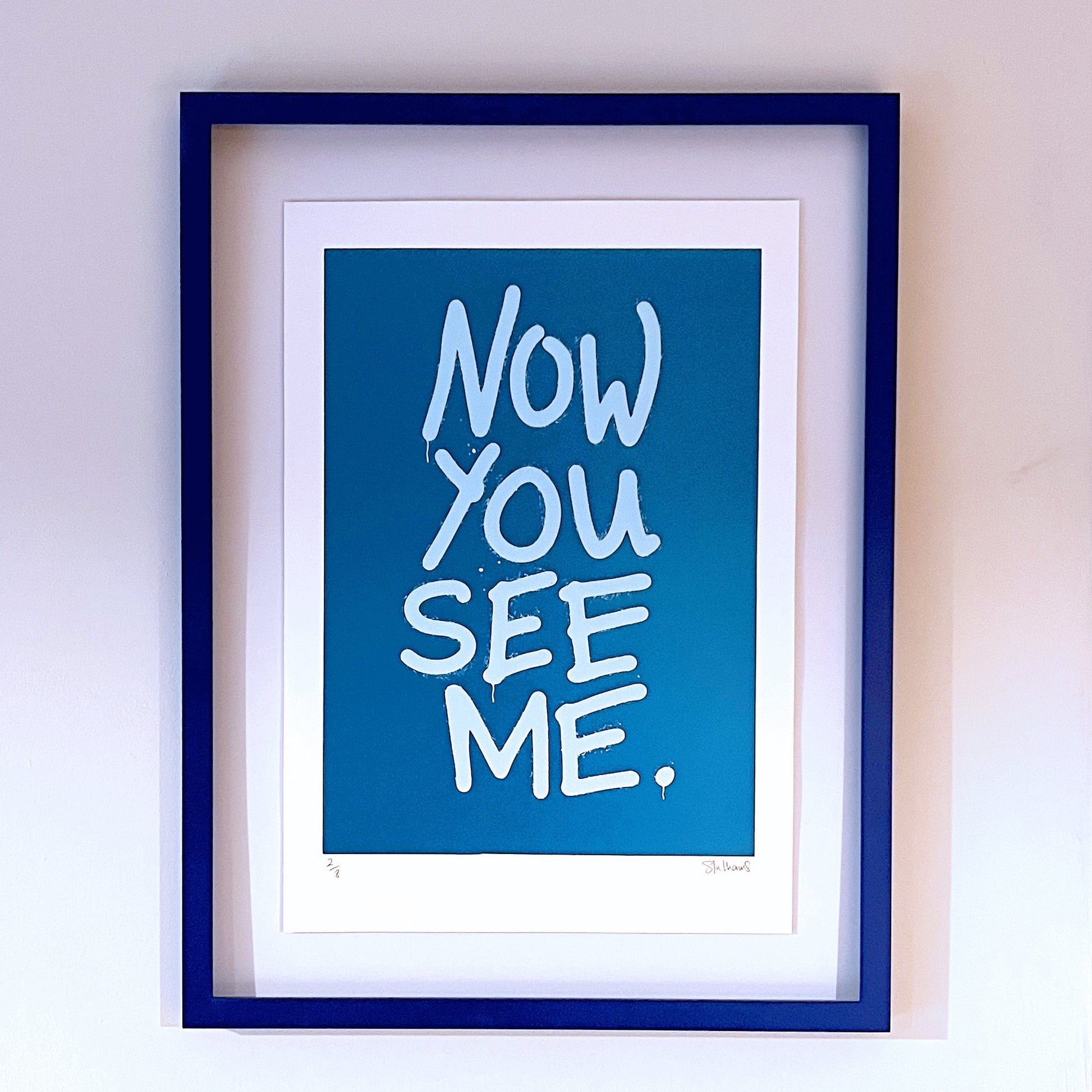 NOW YOU SEE ME – Neon A3 Screenprint image 3
