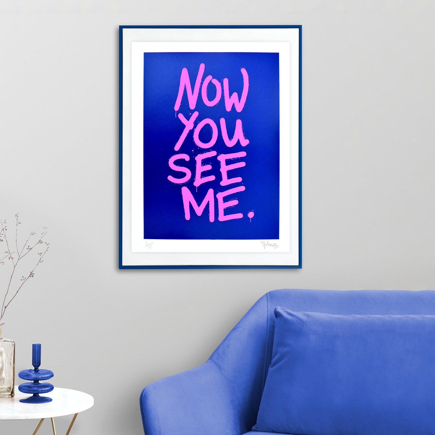 NOW YOU SEE ME – Fluoro A3 Screenprint image 0