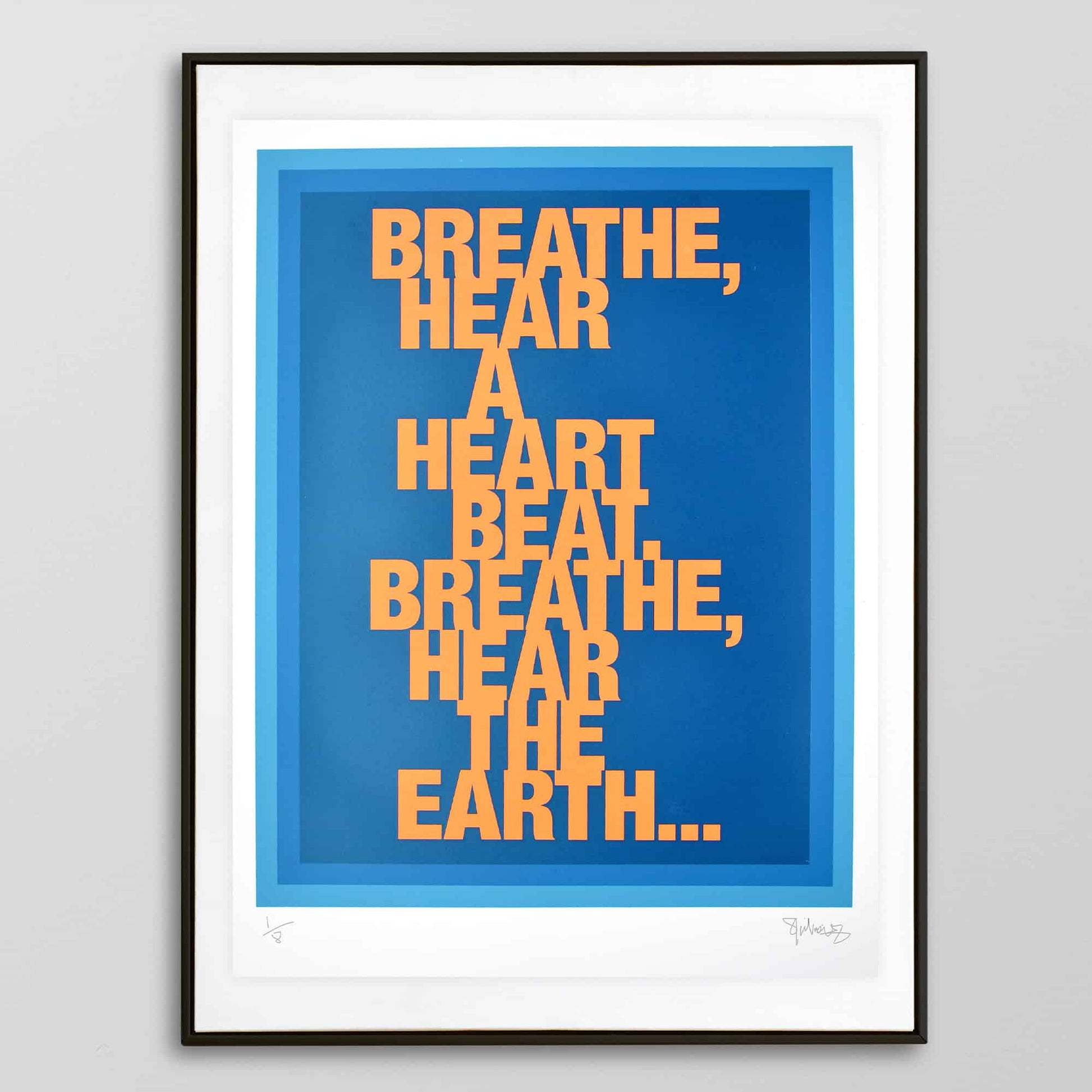 BREATHE – FLUORO A2 Screenprint image 3
